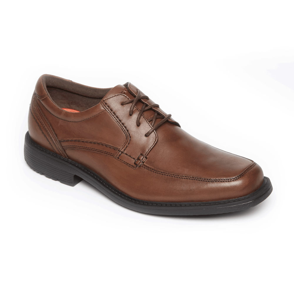 Rockport Mens Style Leader 2 Apron Toe - Lace Up Brown - KMU362197